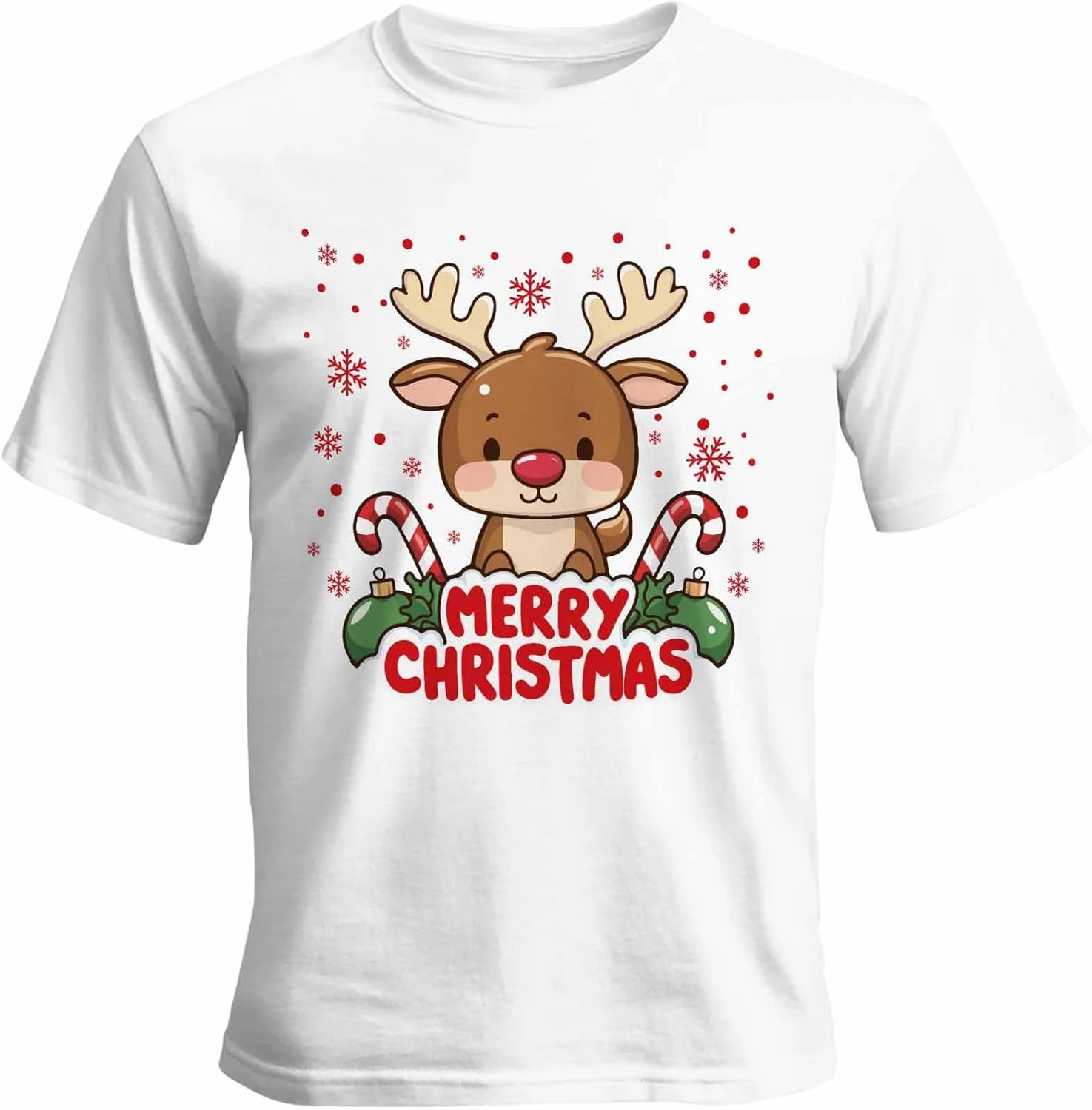 Футболка мужская с принтом "Олень и снежинки" FANKIGETEBA
Футболка мужская с принтом "Олень и снежинки" FANKIGETEBA