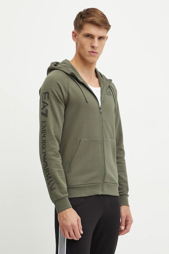 Толстовка Ea7 Emporio Armani, зеленый 
Толстовка Ea7 Emporio Armani, зеленый