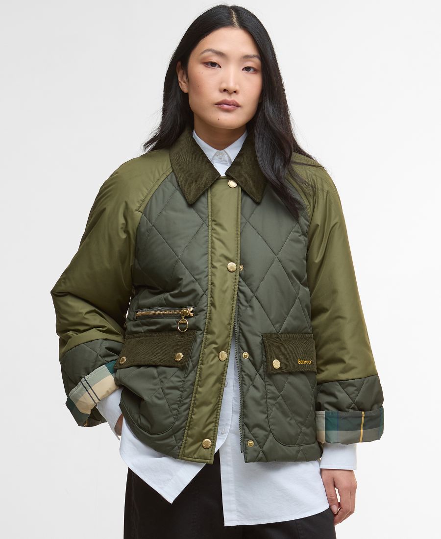 Женская стеганая куртка Martha с вельветовым воротником Barbour, Olive/Tartan
Женская стеганая куртка Martha с вельветовым воротником Barbour, Olive/Tartan