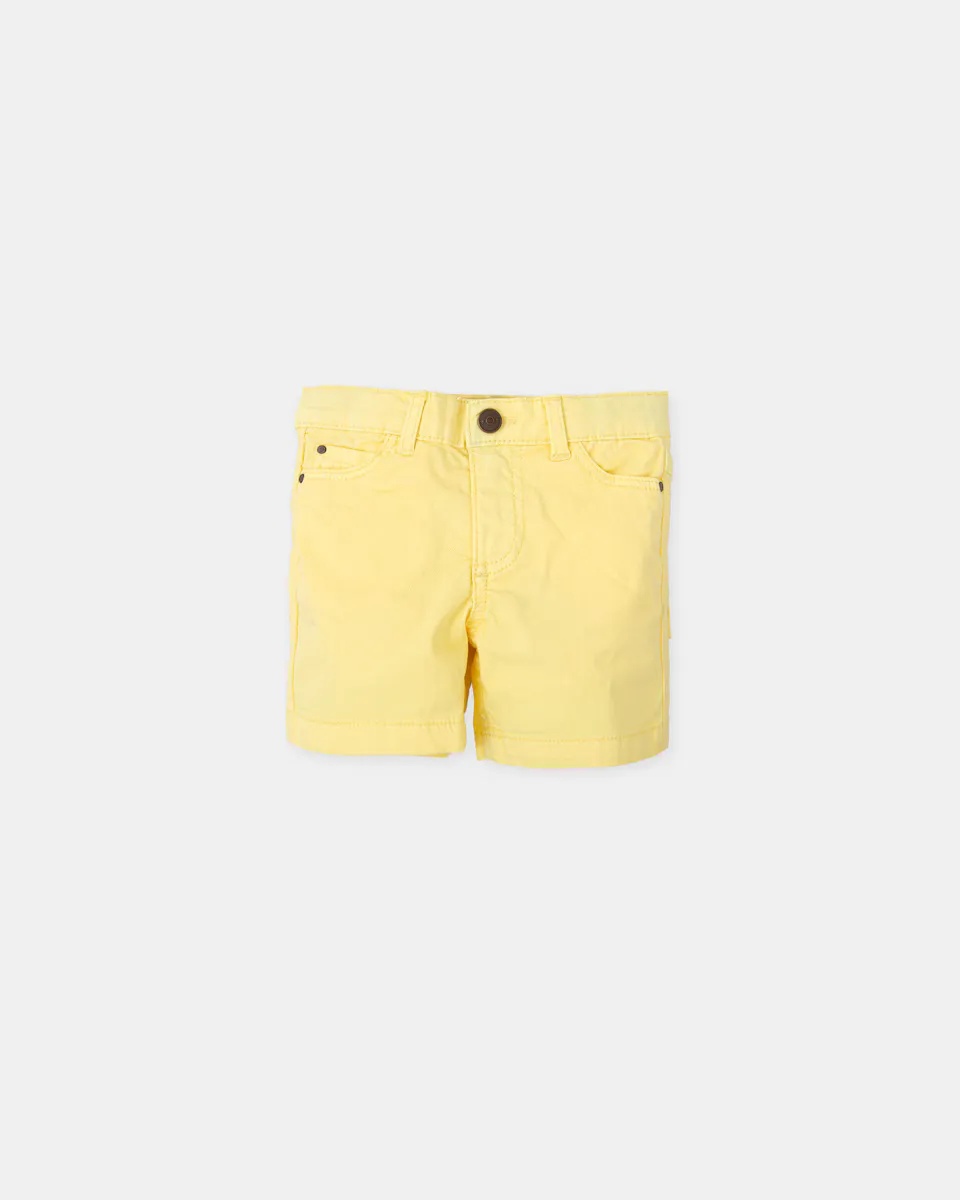Шорты-бермуды для мальчиков с 5 карманами из однотонной ткани Tutto Piccolo, жёлтый
Шорты-бермуды для мальчиков с 5 карманами из однотонной ткани Tutto Piccolo, жёлтый