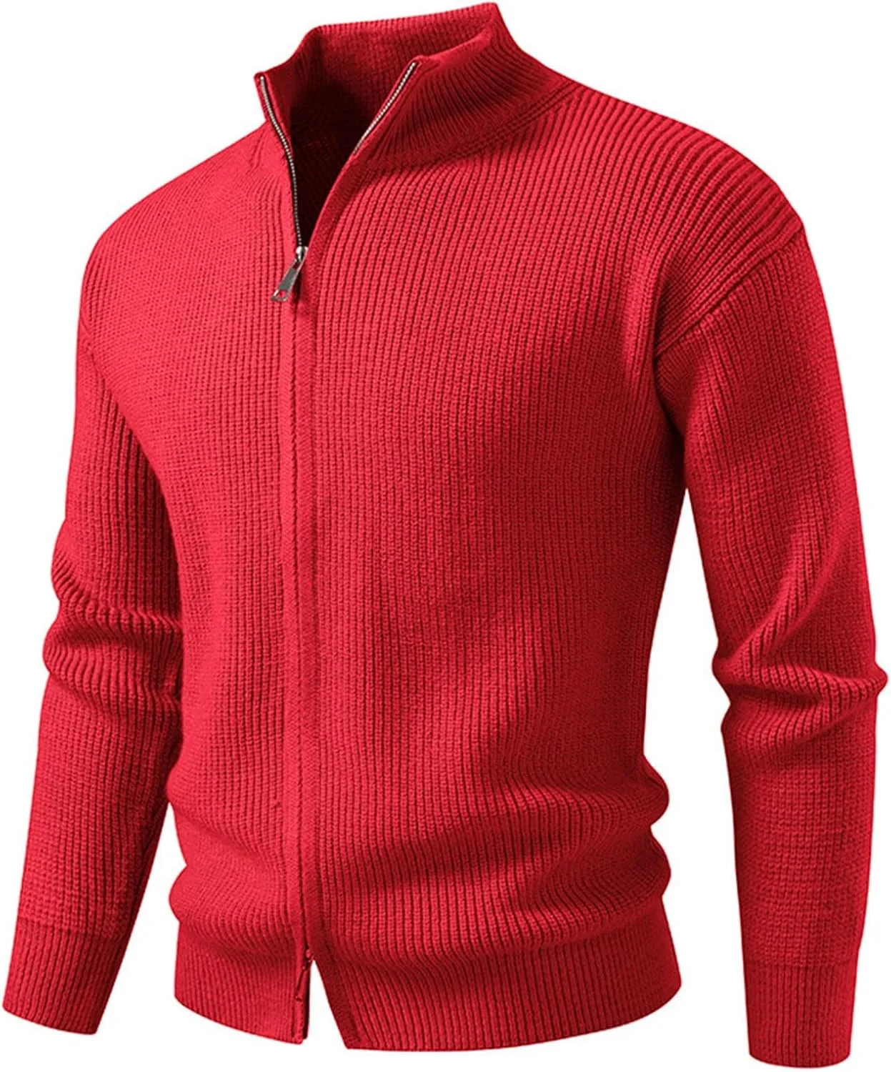 Кардиган мужской Slim Fit с длинными рукавами и воротником-стойкой
Кардиган мужской Slim Fit с длинными рукавами и воротником-стойкой