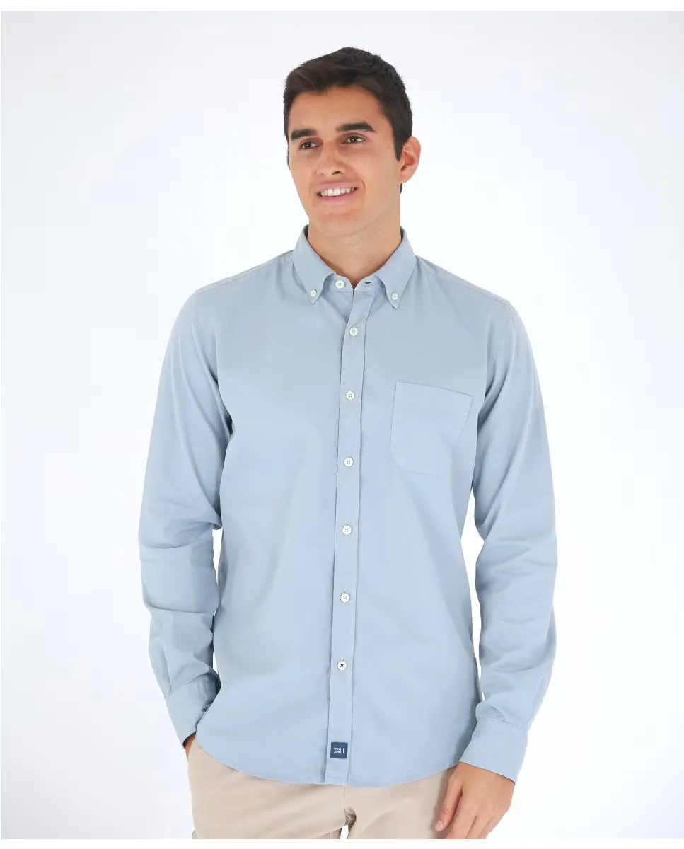 Мужская повседневная хлопковая рубашка, мягкая, приталенная, однотонная, синего цвета Wickett Jones, синий
Мужская повседневная хлопковая рубашка, мягкая, приталенная, однотонная, синего цвета Wickett Jones, синий