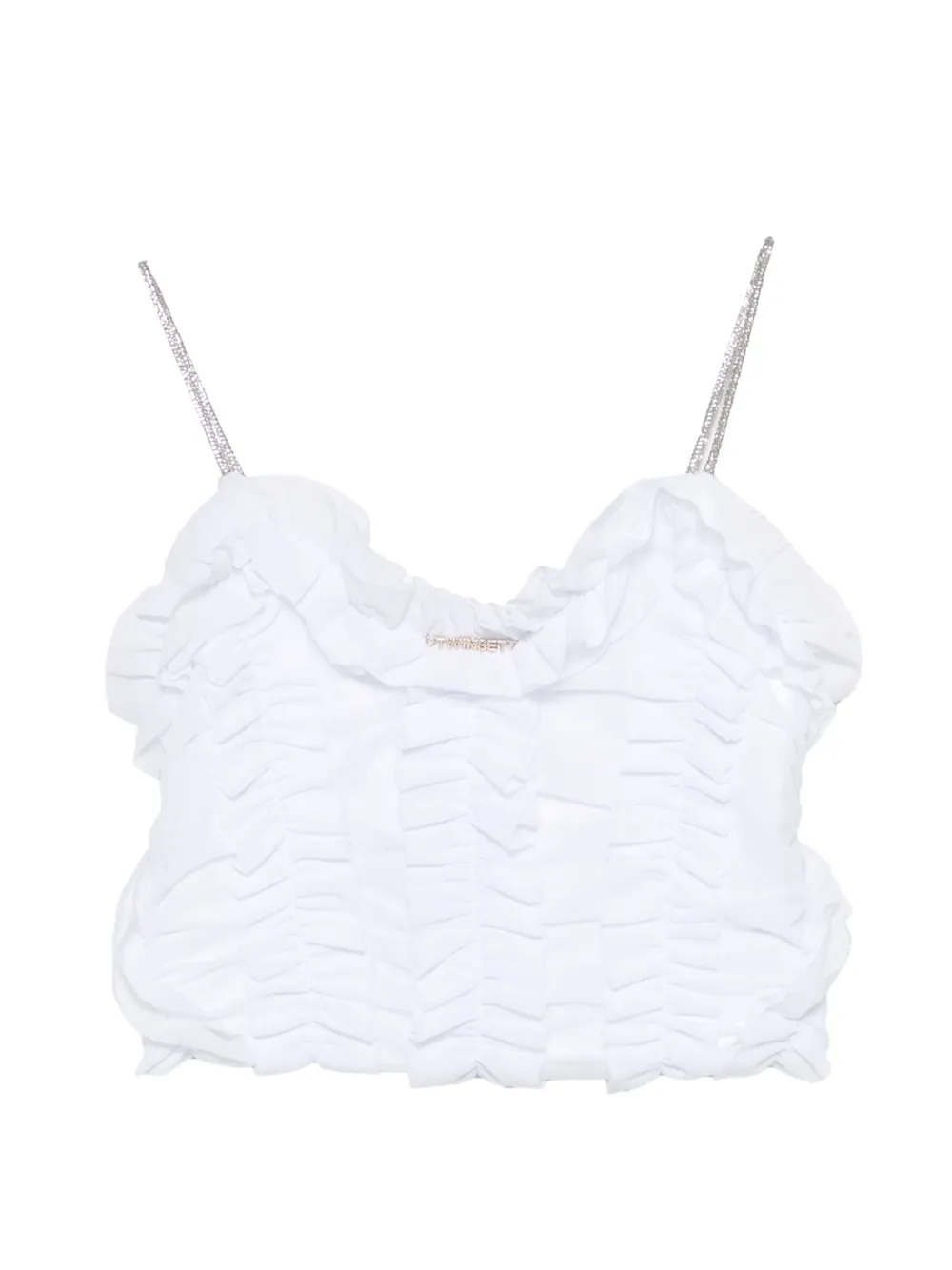 Топ с бретелями и оборками Twinset Kids, белый
Топ с бретелями и оборками Twinset Kids, белый