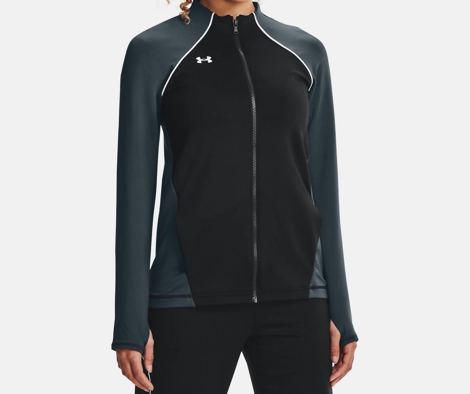 Куртка Layer Up с молнией на всю длину в черно-белом цвете Under Armour
Куртка Layer Up с молнией на всю длину в черно-белом цвете Under Armour