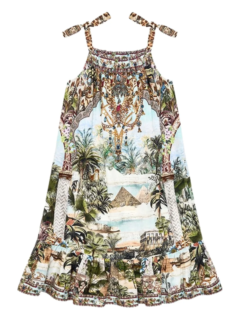 Платье на тонких бретелях Camilla Kids, коричневый 
Платье на тонких бретелях Camilla Kids, коричневый