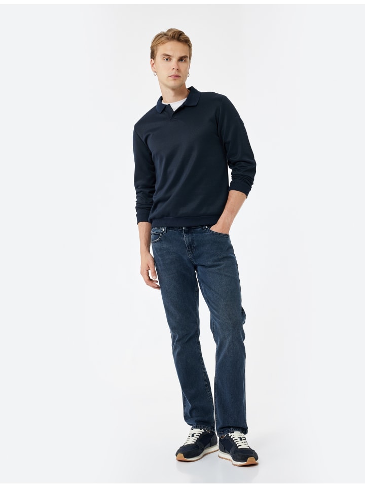 Брюки цвета индиго KOTON
Брюки цвета индиго KOTON