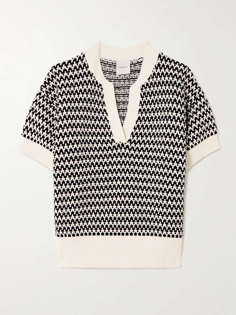 Топ Дора из хлопка с текстурированной вязкой в полоску Varley, белый
Топ Дора из хлопка с текстурированной вязкой в полоску Varley, белый