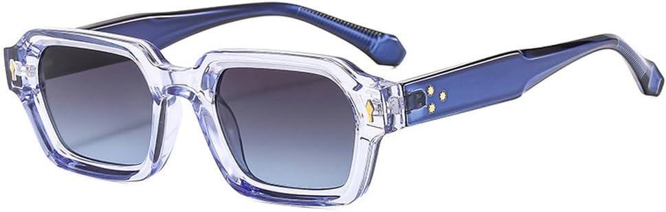 Женские солнцезащитные очки квадратной формы, модные градиентные линзы, защита от УФ-излучения UV400; мужские солнцезащитные очки в стиле ретро с заклепками, двухцветные WNCKSQ, Blue Gray Blue
Женские солнцезащитные очки квадратной формы, модные градиентные линзы, защита от УФ-излучения UV400; мужские солнцезащитные очки в стиле ретро с заклепками, двухцветные WNCKSQ, Blue Gray Blue