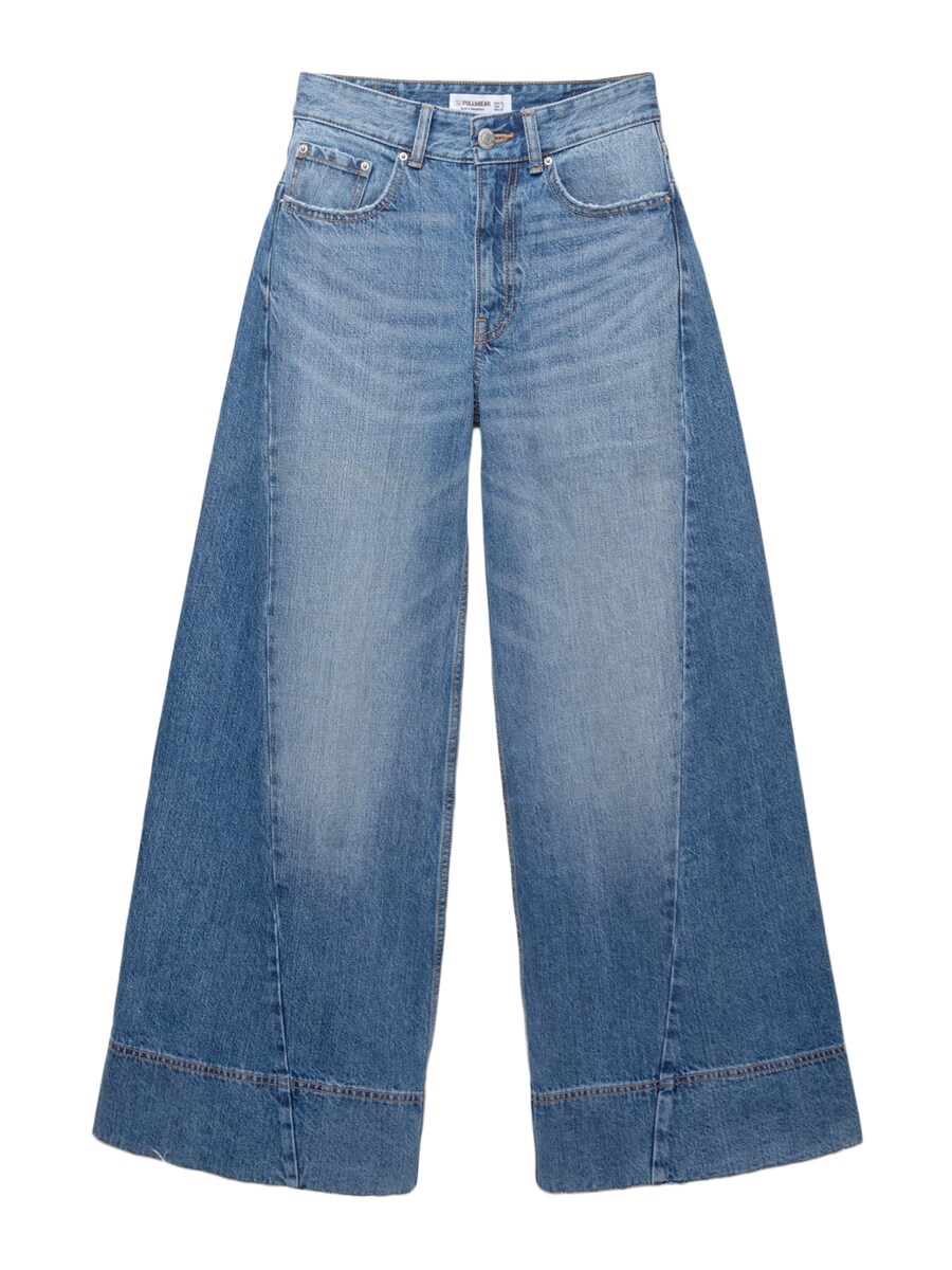 Джинсы с широкими штанинами Pull&Bear, синий
Джинсы с широкими штанинами Pull&Bear, синий