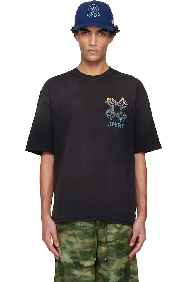 Футболка оверсайз с изображением пламени Ma quad flames Amiri, черный
Футболка оверсайз с изображением пламени Ma quad flames Amiri, черный