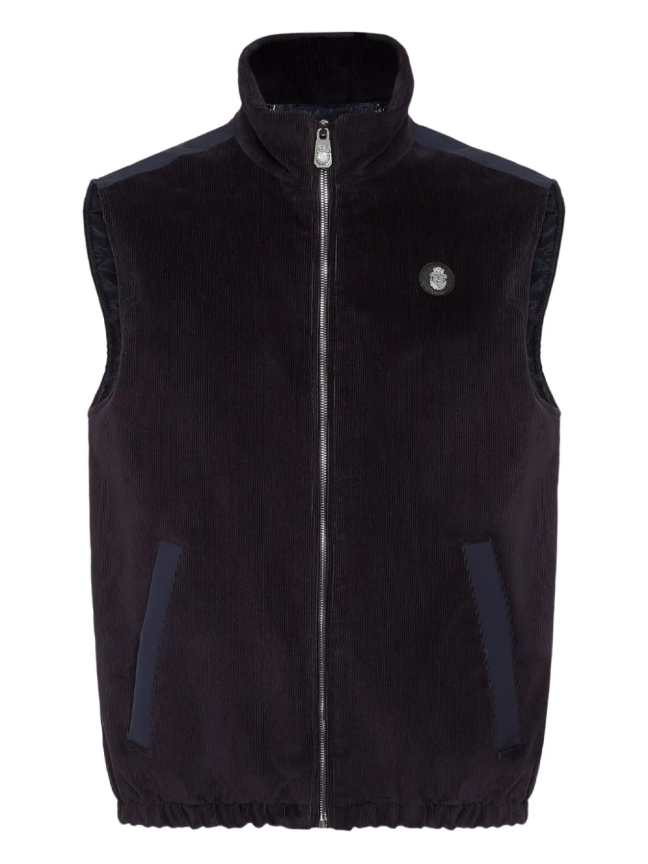 Billionaire жилет с нашивкой-логотипом, синий 
Billionaire жилет с нашивкой-логотипом, синий