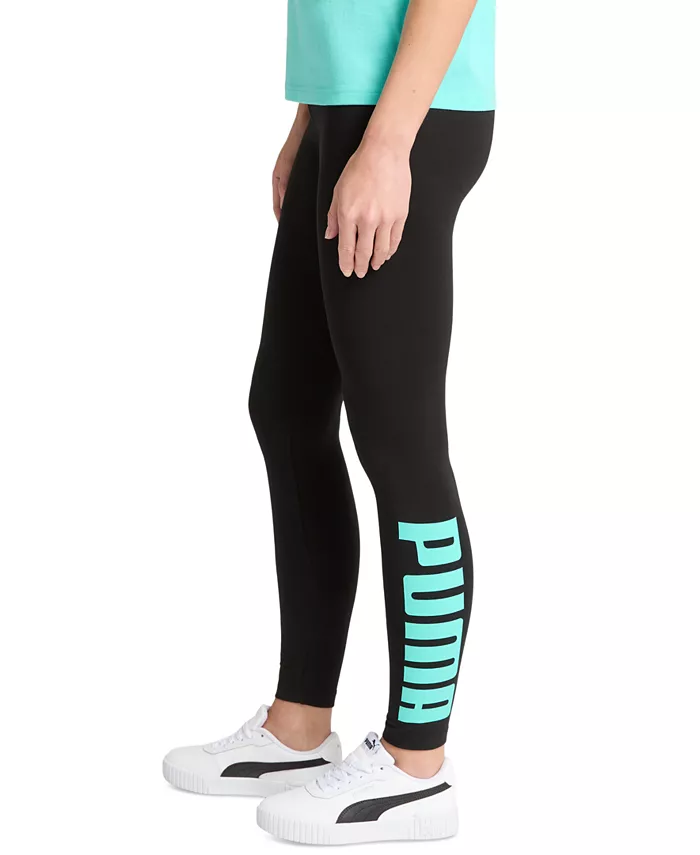 Женские спортивные леггинсы с графическим принтом в полную длину Puma, черный 
Женские спортивные леггинсы с графическим принтом в полную длину Puma, черный