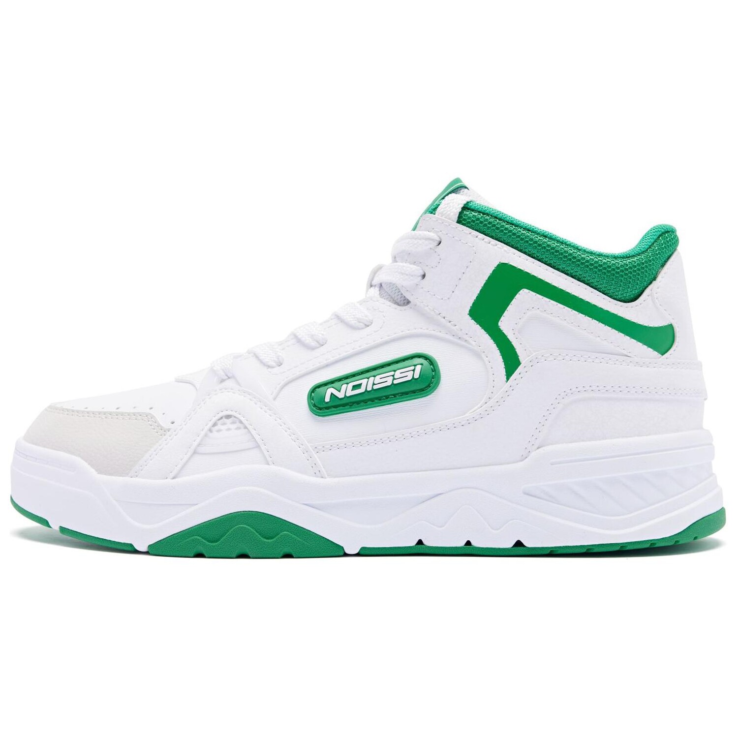 Кроссовки для скейтборда мужские среднего размера белый/изумрудные Qiaodan
Кроссовки для скейтборда мужские среднего размера белый/изумрудные Qiaodan