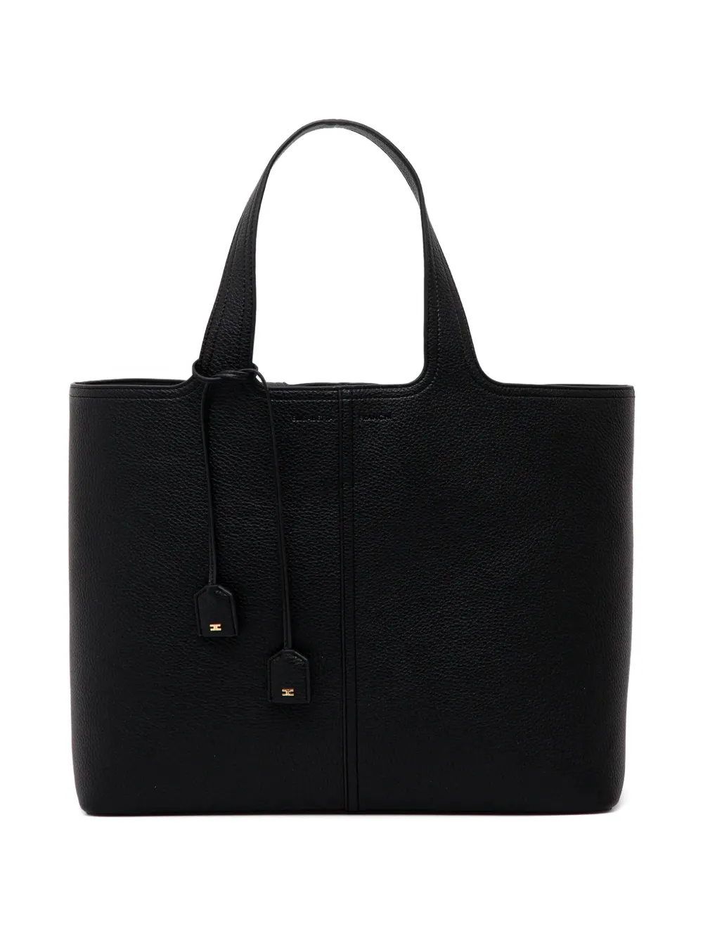 Сумка-тоут с двойной ручкой Elisabetta Franchi, черный 
Сумка-тоут с двойной ручкой Elisabetta Franchi, черный