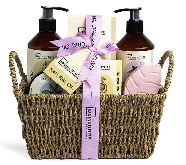 IDC Institute, Набор косметики по уходу за телом и для ванны, 6 шт. + корзина
IDC Institute, Набор косметики по уходу за телом и для ванны, 6 шт. + корзина