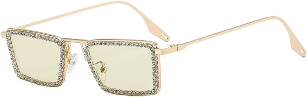 Роскошные солнцезащитные очки в маленькой квадратной оправе, украшенные стразами, для женщин и мужчин, для активного отдыха и путешествий, с защитой от УФ-излучения UV400 TVTBBVV, Gold Green
Роскошные солнцезащитные очки в маленькой квадратной оправе, украшенные стразами, для женщин и мужчин, для активного отдыха и путешествий, с защитой от УФ-излучения UV400 TVTBBVV, Gold Green