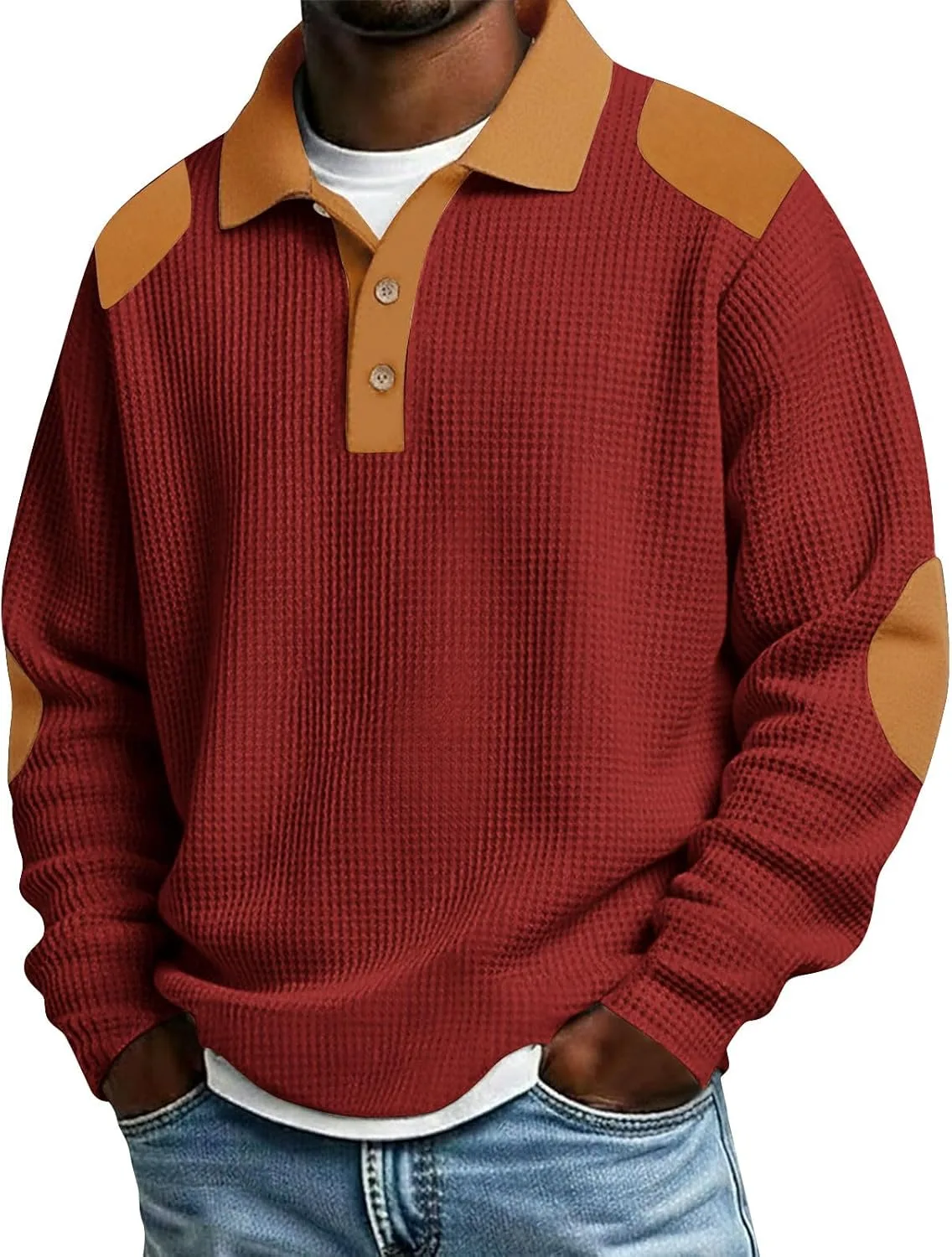 Мужская футболка с вафельной текстурой и длинным рукавом
Мужская футболка с вафельной текстурой и длинным рукавом