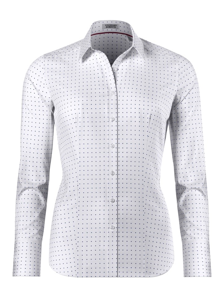 Блуза Vincenzo Boretti leicht tailliert, цвет weiß/dunkelblau
Блуза Vincenzo Boretti leicht tailliert, цвет weiß/dunkelblau