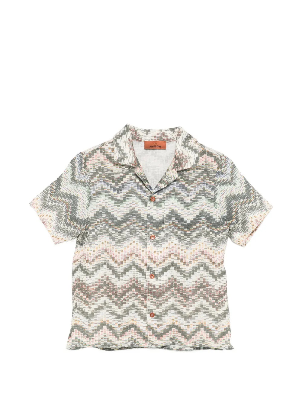 Рубашка с узором и короткими рукавами Missoni Kids, бежевый
Рубашка с узором и короткими рукавами Missoni Kids, бежевый