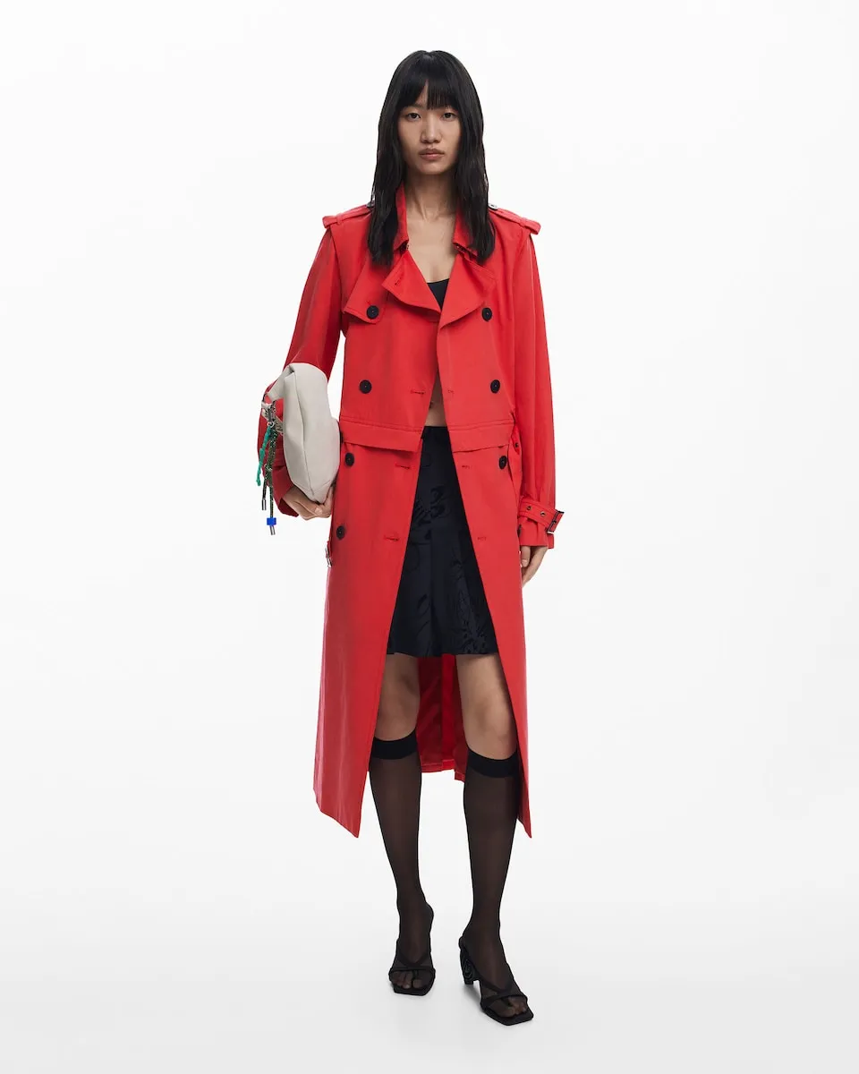 Съемное женское пальто Desigual, красный
Съемное женское пальто Desigual, красный