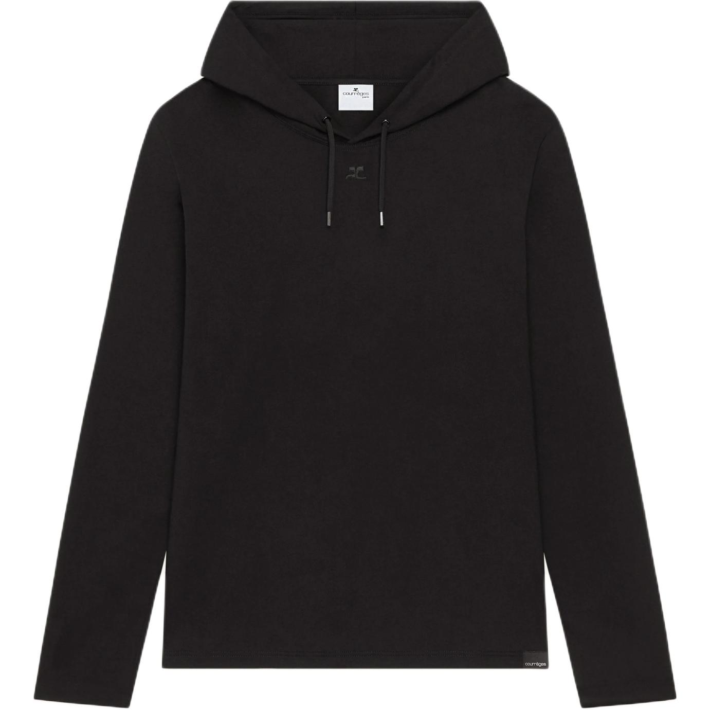 Асимметричный укороченный худи Courrèges COURREGES, черный
Асимметричный укороченный худи Courrèges COURREGES, черный