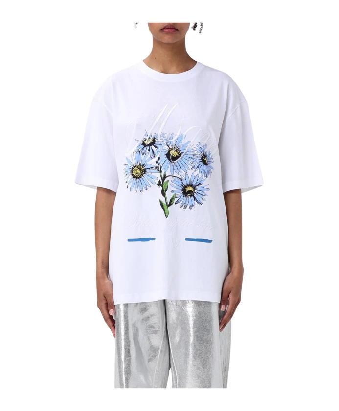 Футболка с цветочным принтом Msgm, белый
Футболка с цветочным принтом Msgm, белый