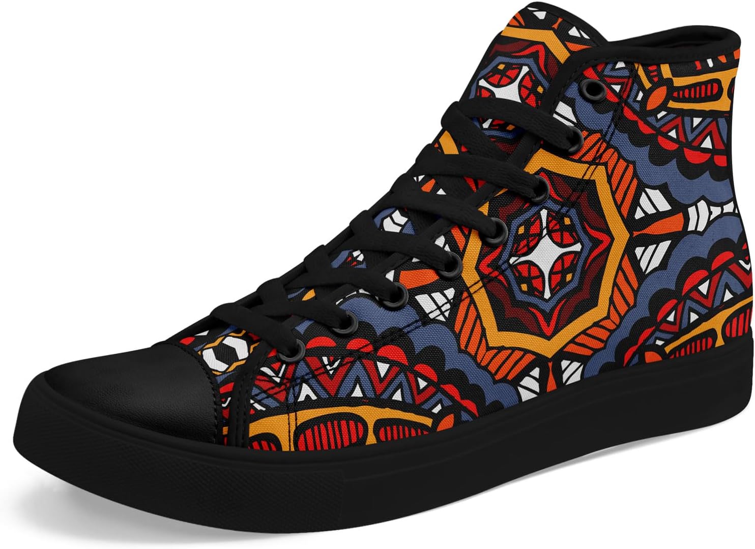 Высокие кеды из канвы для мужчин и женщин - дышащие, легкие, этнические повседневные туфли с прочной резиновой подошвой Awsole, черный/красный/оранжевый
Высокие кеды из канвы для мужчин и женщин - дышащие, легкие, этнические повседневные туфли с прочной резиновой подошвой Awsole, черный/красный/оранжевый