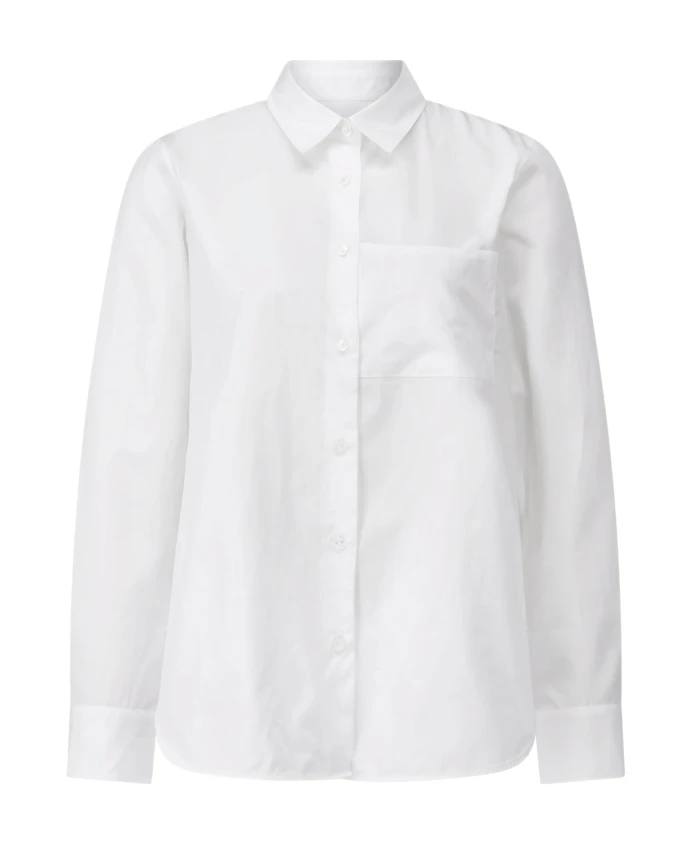 Хлопковая рубашка с классическими деталями Lis Lareida, белый
Хлопковая рубашка с классическими деталями Lis Lareida, белый