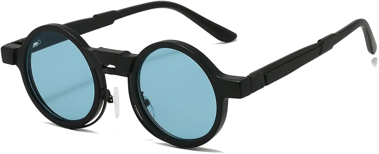 Солнцезащитные очки с защитой от УФ-излучения UV400 | Круглые мужские очки в металлической оправе с градиентным покрытием | Линзы конфетных цветов для занятий спортом на открытом воздухе и вождения DSVIGF, Black-blue
Солнцезащитные очки с защитой от УФ-излучения UV400 | Круглые мужские очки в металлической оправе с градиентным покрытием | Линзы конфетных цветов для занятий спортом на открытом воздухе и вождения DSVIGF, Black-blue