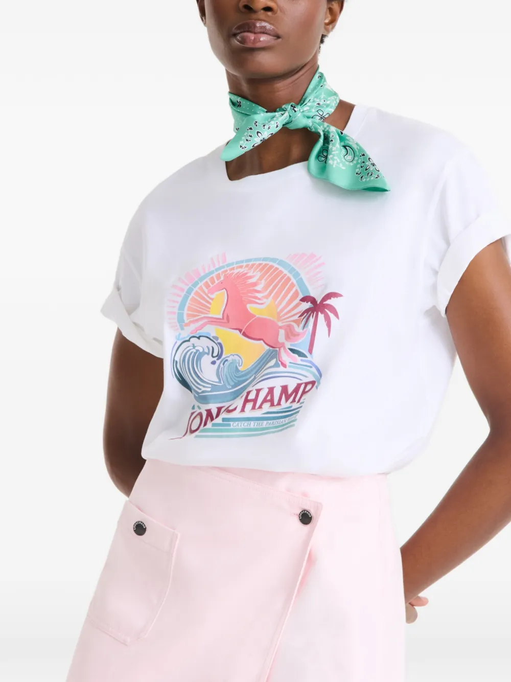 Шелковый платок French Bandana Longchamp, зеленый
Шелковый платок French Bandana Longchamp, зеленый