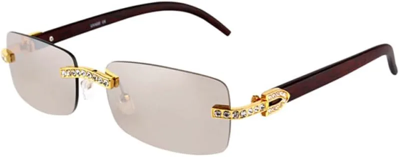 Винтажные модные солнцезащитные очки без оправы со стразами, популярные очки с бриллиантами и металлическим покрытием, для мужчин и женщин, унисекс MTZJH, One Color
Винтажные модные солнцезащитные очки без оправы со стразами, популярные очки с бриллиантами и металлическим покрытием, для мужчин и женщин, унисекс MTZJH, One Color