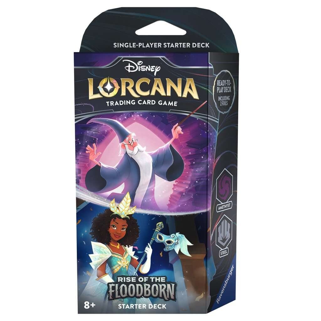 Disney Lorcana: Rise of the Floodborn TCG Стартовая колода «Аметист и сталь» — стартовый набор
Disney Lorcana: Rise of the Floodborn TCG Стартовая колода «Аметист и сталь» — стартовый набор