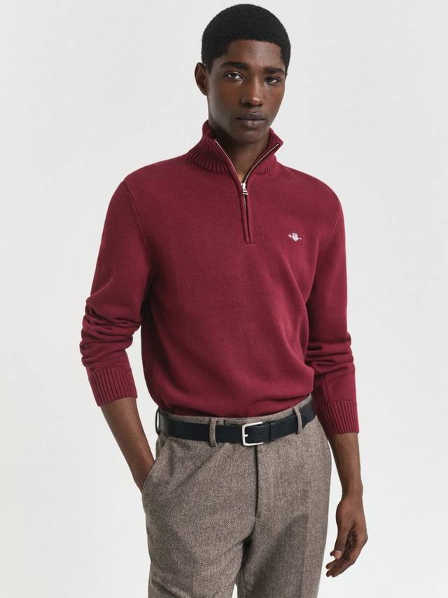 Хлопковый джемпер с полузастежкой GANT
Хлопковый джемпер с полузастежкой GANT