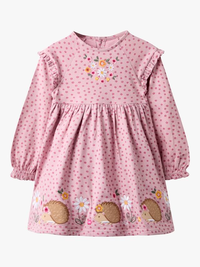Детское платье с рюшами Cotton Hedgehog JoJo Maman Bébé, Pink
Детское платье с рюшами Cotton Hedgehog JoJo Maman Bébé, Pink