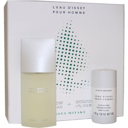 Набор для мужчин L'eau D'issey By Issey Miyake — спрей EDT 2,5 унции и дезодорант-карандаш без спирта 2,6 унции
Набор для мужчин L'eau D'issey By Issey Miyake — спрей EDT 2,5 унции и дезодорант-карандаш без спирта 2,6 унции