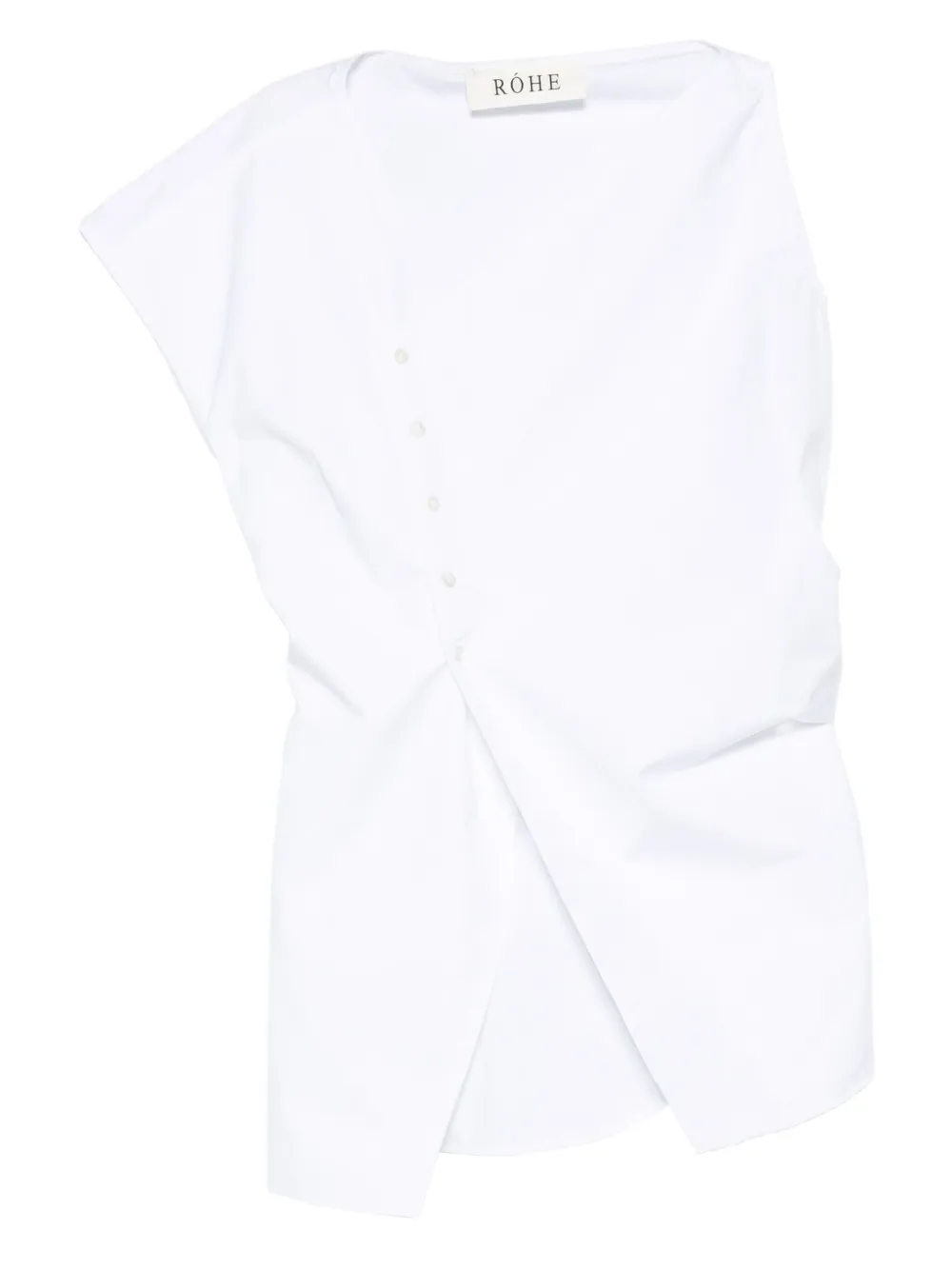 Топ асимметричного кроя с драпировкой Róhe, белый
Топ асимметричного кроя с драпировкой Róhe, белый