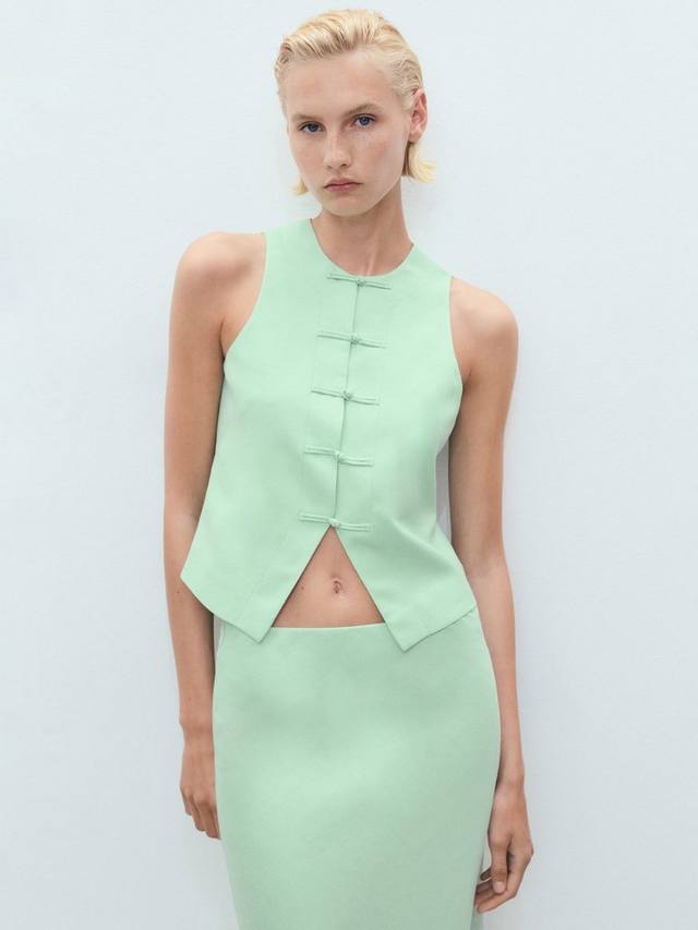 Жилет Laguna из льняной смеси Mango, Green
Жилет Laguna из льняной смеси Mango, Green