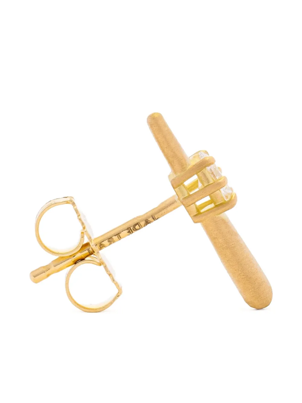 Серьга Rae из желтого золота 18 карат с бриллиантами Jade Trau, золотой 
Серьга Rae из желтого золота 18 карат с бриллиантами Jade Trau, золотой