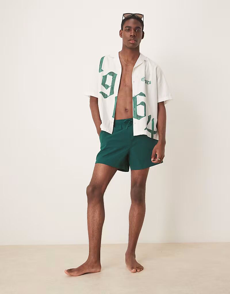 Купальники Abercrombie & Fitch, шорты из сирсакера, 5 дюймов, зеленого цвета
Купальники Abercrombie & Fitch, шорты из сирсакера, 5 дюймов, зеленого цвета