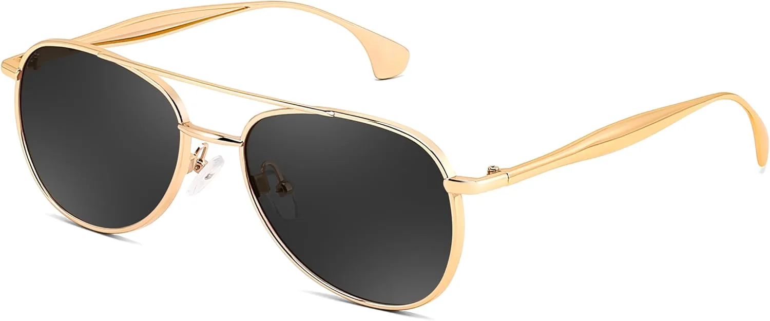 Солнцезащитные очки FEISEDY в стиле ретро «Авиатор» для женщин и мужчин, винтажные квадратные очки-пилот в модной металлической оправе B9172, Gold Frame Gray Lens
Солнцезащитные очки FEISEDY в стиле ретро «Авиатор» для женщин и мужчин, винтажные квадратные очки-пилот в модной металлической оправе B9172, Gold Frame Gray Lens