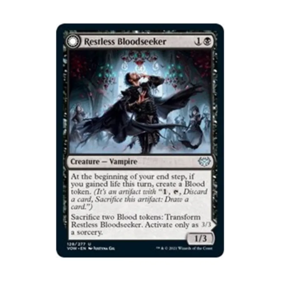 CCG Неугомонный кровооискатель (U), MTG - Innistrad: Crimson Vow
CCG Неугомонный кровооискатель (U), MTG - Innistrad: Crimson Vow