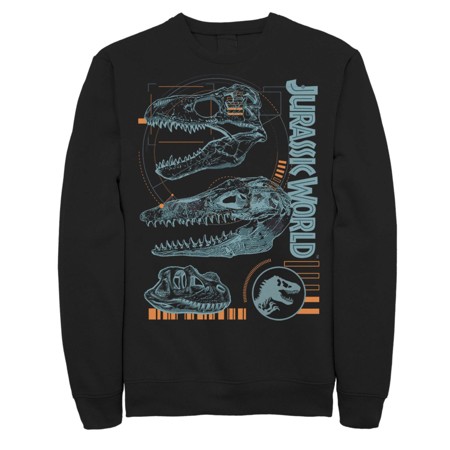 Мужской флис с изображением черепа динозавра Jurassic World Two и схематическим рисунком Licensed Character
Мужской флис с изображением черепа динозавра Jurassic World Two и схематическим рисунком Licensed Character