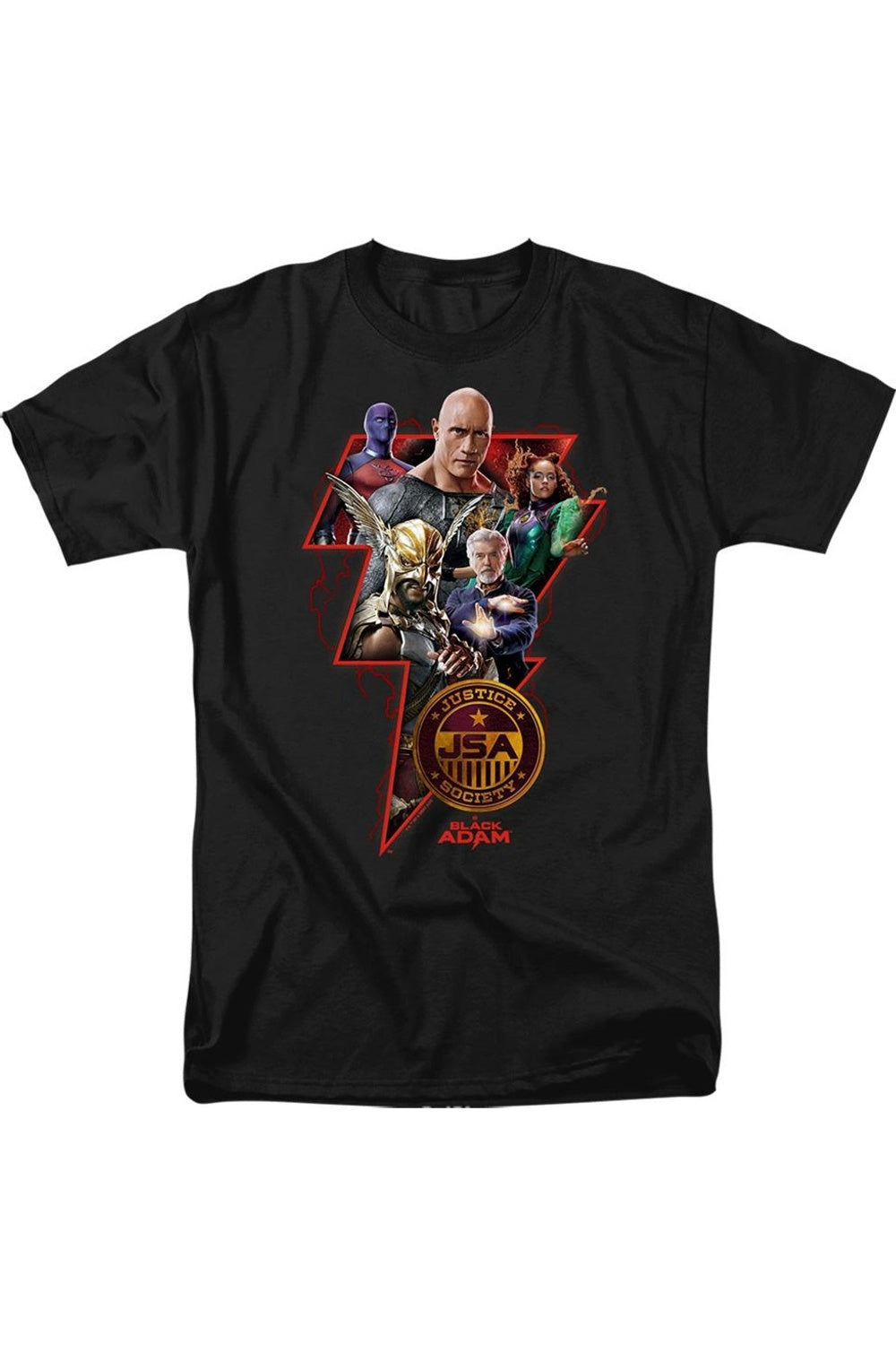 Футболка с коротким рукавом для взрослых с изображением черного Адама и персонажа Болта Gildan
Футболка с коротким рукавом для взрослых с изображением черного Адама и персонажа Болта Gildan