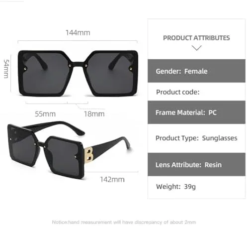 Большие женские солнцезащитные очки, гламурные женские солнцезащитные очки, стильные модные квадратные женские очки с защитой от УФ-излучения UV400 MTZJH, C4
Большие женские солнцезащитные очки, гламурные женские солнцезащитные очки, стильные модные квадратные женские очки с защитой от УФ-излучения UV400 MTZJH, C4