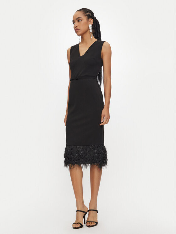 Коктейльное платье стандартного кроя Rinascimento, черный
Коктейльное платье стандартного кроя Rinascimento, черный