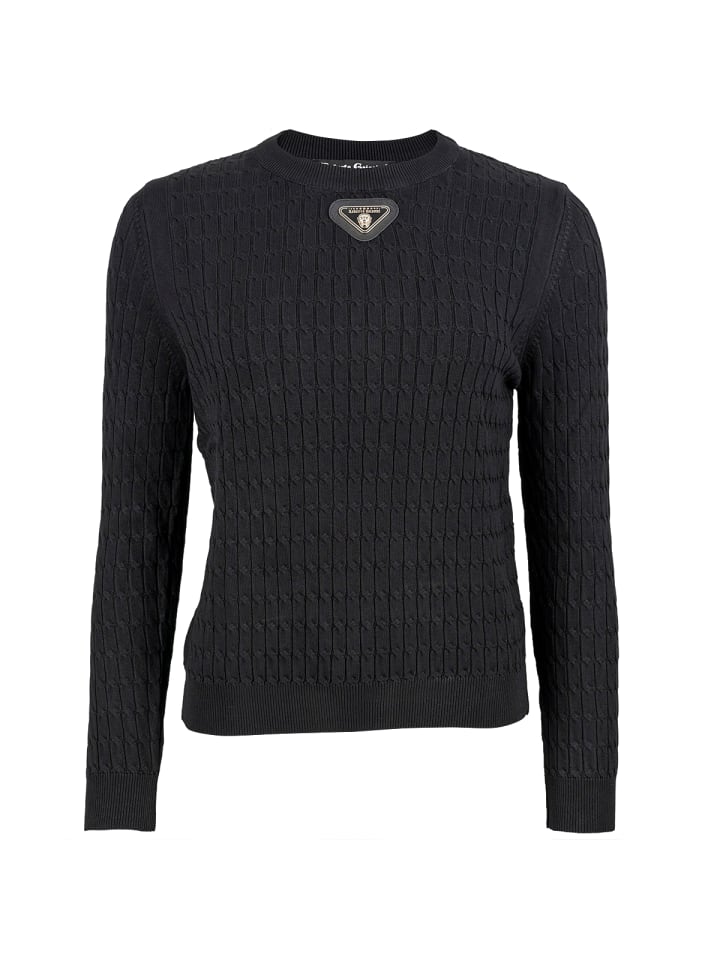 Черный деловой трикотажный свитер Roberto Geissini
Черный деловой трикотажный свитер Roberto Geissini