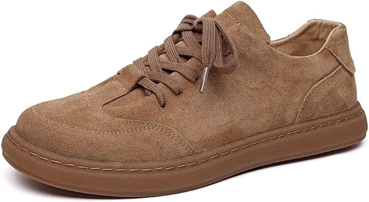 Мужские замшевые кеды на шнуровке для скейтборда, дышащие, удобные, с платформой, прогулочные кроссовки, повседневная спортивная обувь на плоской подошве, рабочая и деловая обувь для мужчин Generic, коричневый
Мужские замшевые кеды на шнуровке для скейтборда, дышащие, удобные, с платформой, прогулочные кроссовки, повседневная спортивная обувь на плоской подошве, рабочая и деловая обувь для мужчин Generic, коричневый