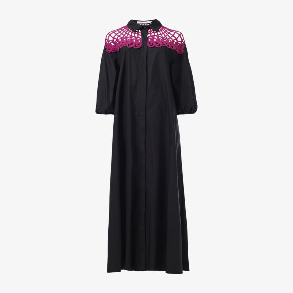 Рубашка-кафтан Leem с кружевными вставками, черный
Рубашка-кафтан Leem с кружевными вставками, черный