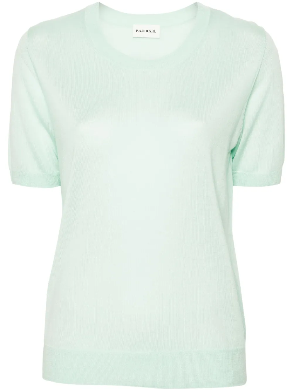 Топ Linfa тонкой вязки с короткими рукавами P.A.R.O.S.H., зеленый
Топ Linfa тонкой вязки с короткими рукавами P.A.R.O.S.H., зеленый