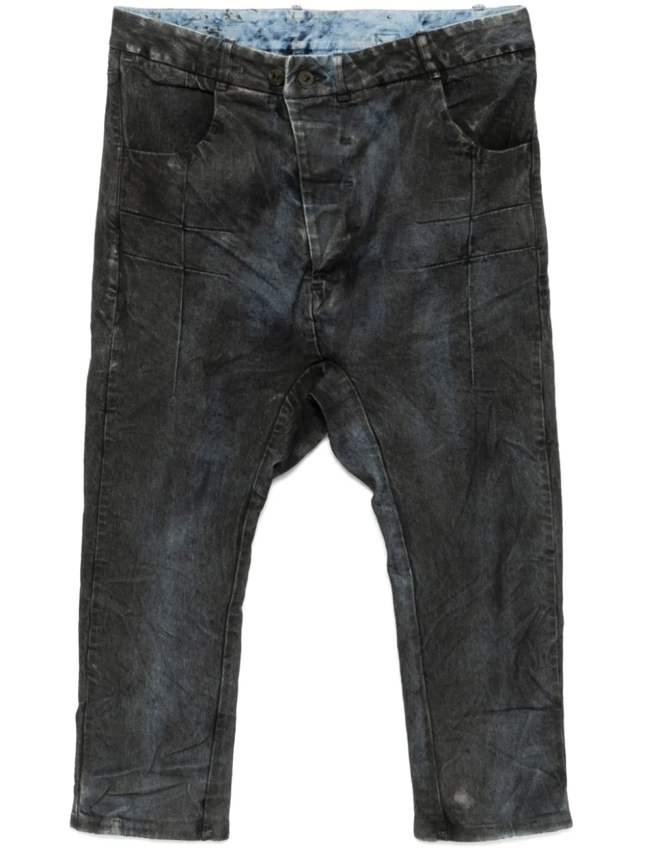 Boris Bidjan Saberi джинсы на пуговицах, серый
Boris Bidjan Saberi джинсы на пуговицах, серый